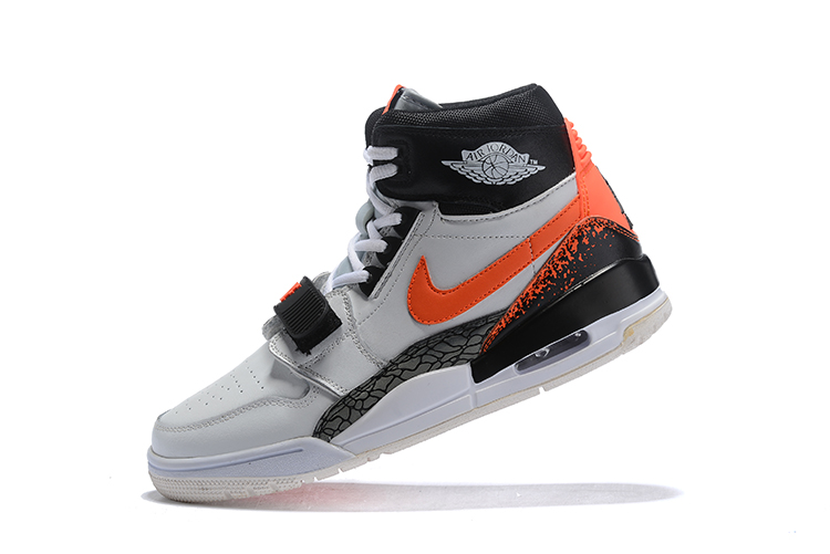 Air Jordan Legacy 312 White Orange Black Shoes - Click Image to Close